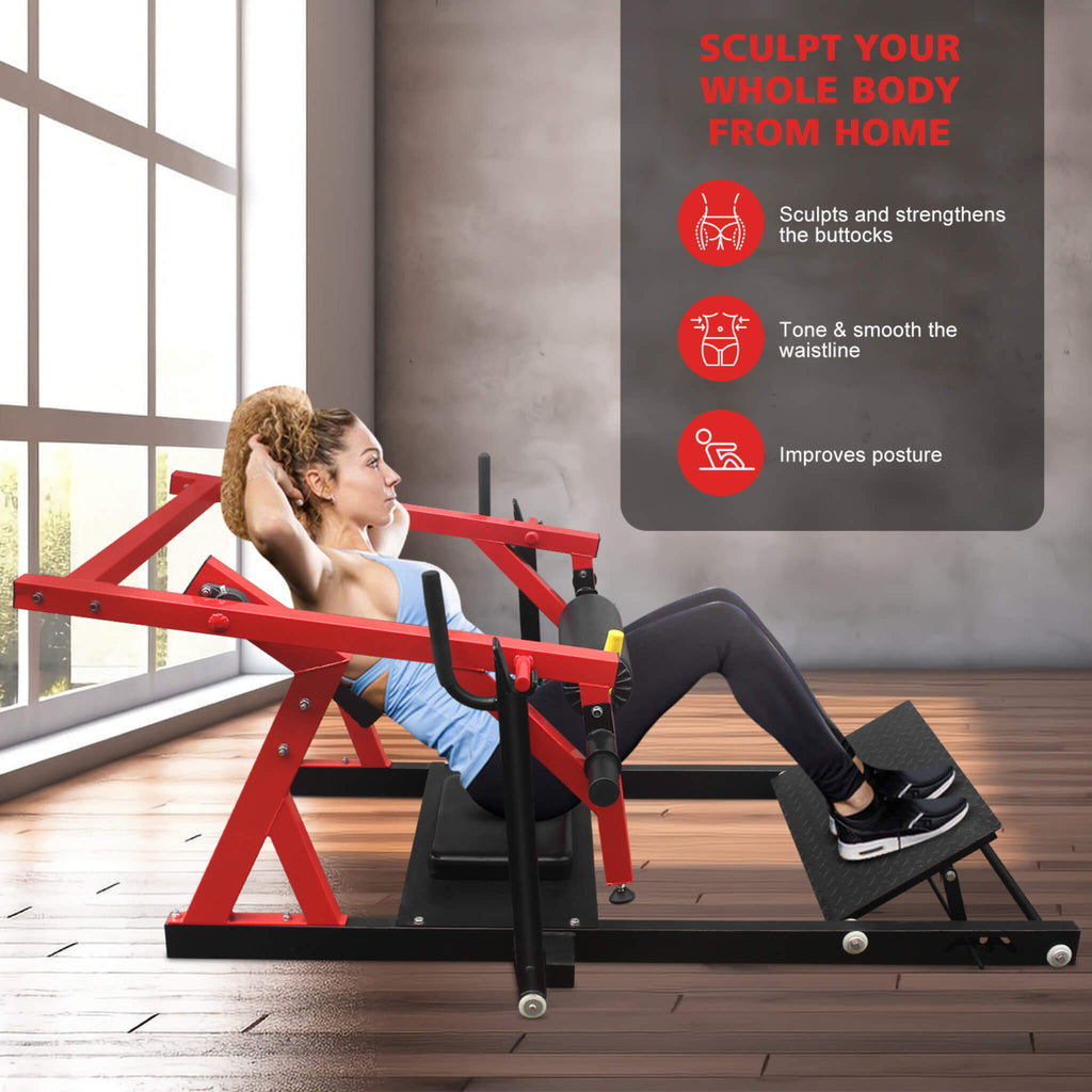 Rovix Hip Thruster de Acero de Alta Resistencia con Asas Antideslizantes y Acolchado de Espuma Cómodo (SAK92581)