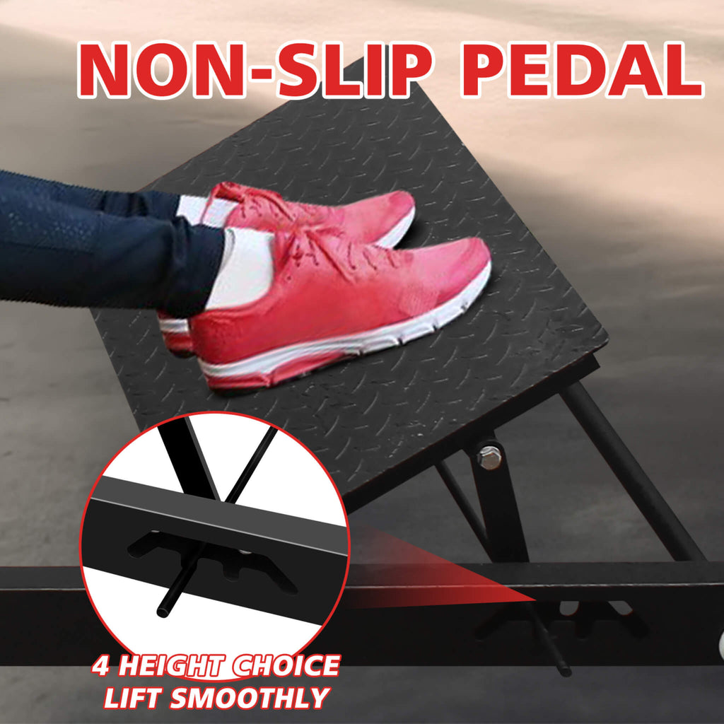 Rovix Hip Thruster de Acero de Alta Resistencia con Asas Antideslizantes y Acolchado de Espuma Cómodo (SAK92581)