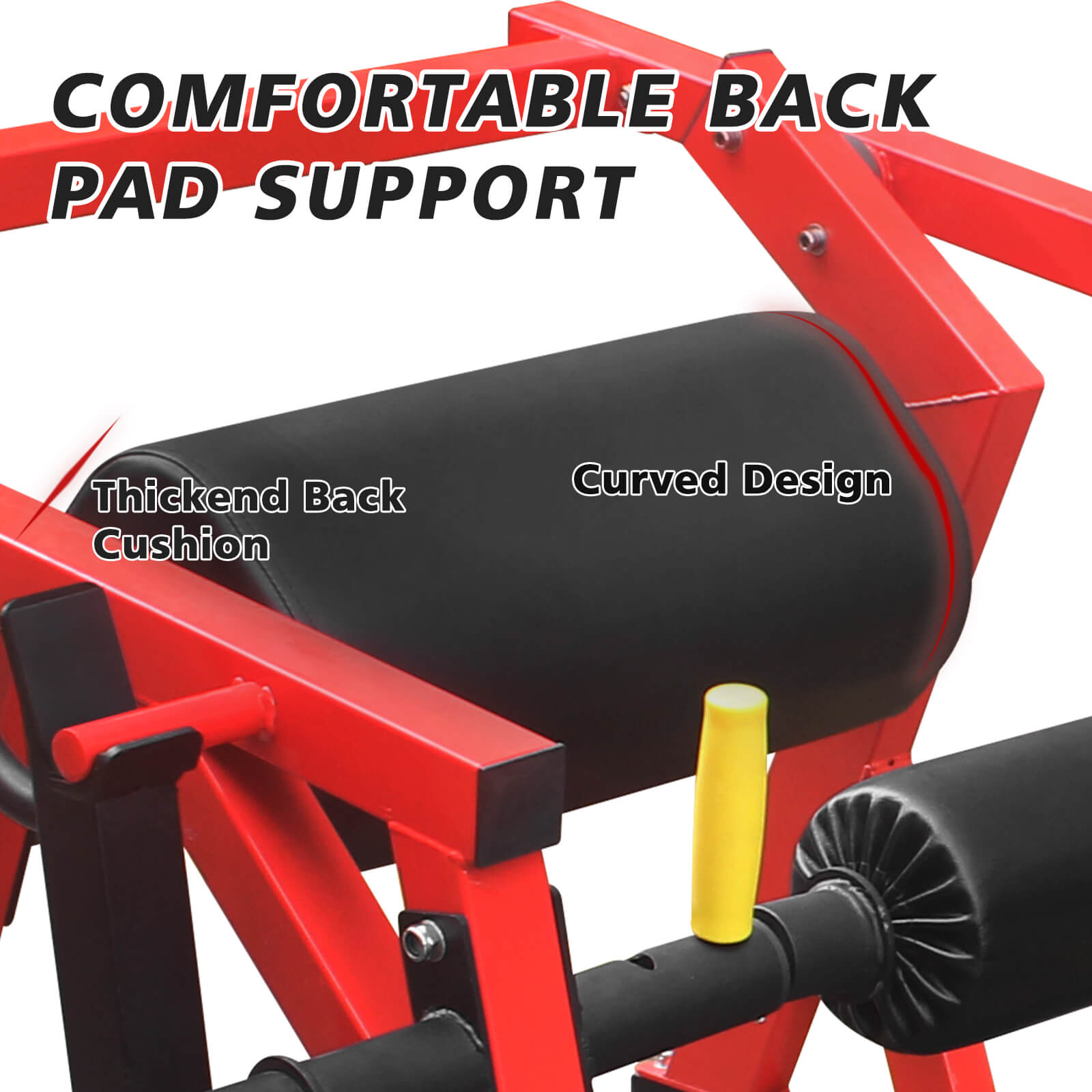 Rovix Hip Thruster de Acero de Alta Resistencia con Asas Antideslizantes y Acolchado de Espuma Cómodo (SAK92581)