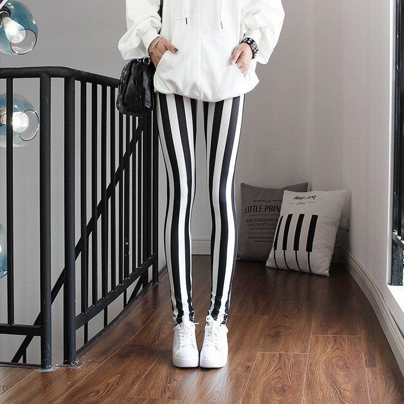 High Waist Leggings Pants Fitness Women Fashion  Printing Leggings Women Fitness Yoga Pants High Waist Push Up Sportswear Elastic Trousers Gym Running Workout Pants Push Up Running Elastic Stripe Dot Bottom Leggings