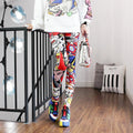 High Waist Leggings Pants Fitness Women Fashion  Printing Leggings Women Fitness Yoga Pants High Waist Push Up Sportswear Elastic Trousers Gym Running Workout Pants Push Up Running Elastic Stripe Dot Bottom Leggings