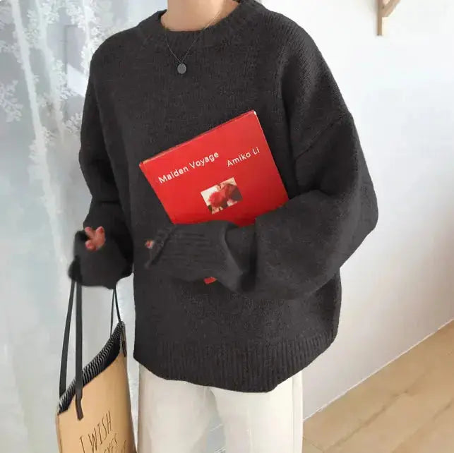 LÁVINE™ women’s oversized knit sweater – Cozy Luxe Slouchy Pullover
