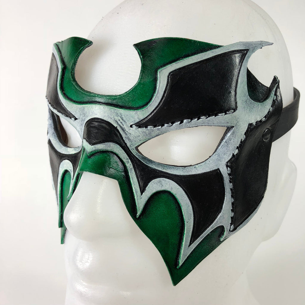 Super Hero Wrestling Mask Handmade Genuine Leather Mask
