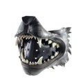 Black Wolf Handmade Genuine Leather Riding Mouth Mask
