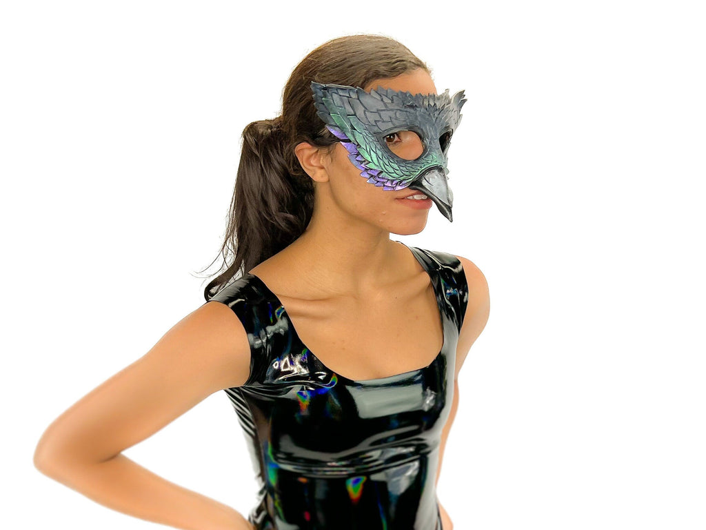 Pigeon Handmade Genuine Leather Mask