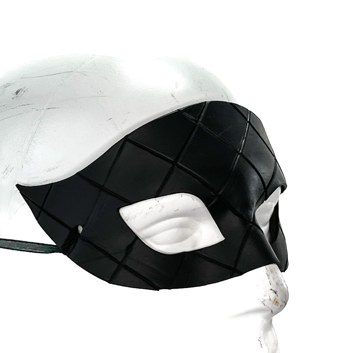 Masquerade Handmade Genuine Leather Mask in Black for Masquerades Halloween or Cosplay