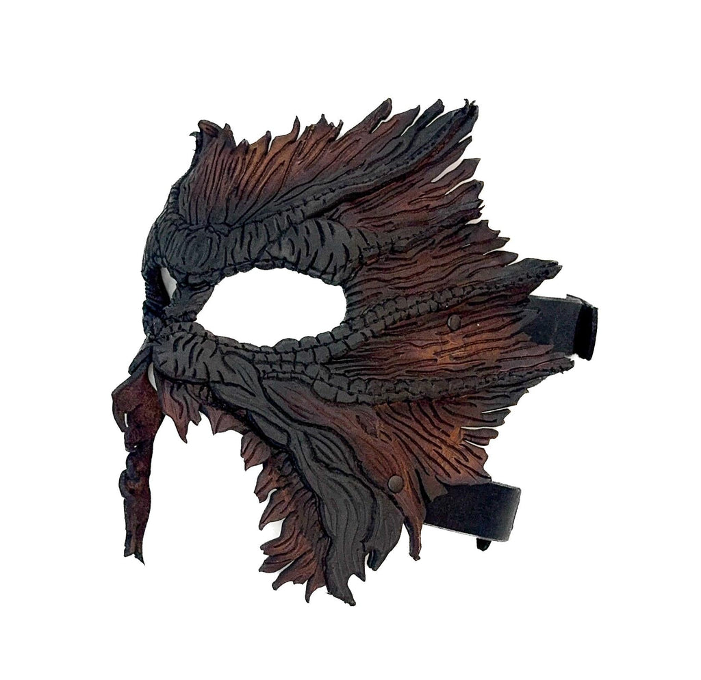 World's End - Handmade Leather Mask for Halloween, Performance or Cosplay Costume