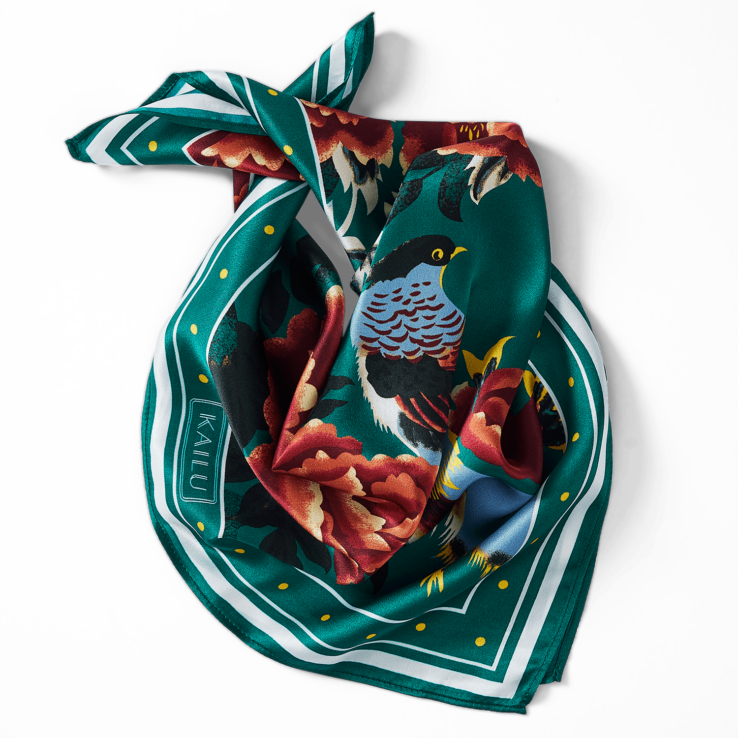 KAILU Imperial Bloom Silk Scarf – Luxury Accessory