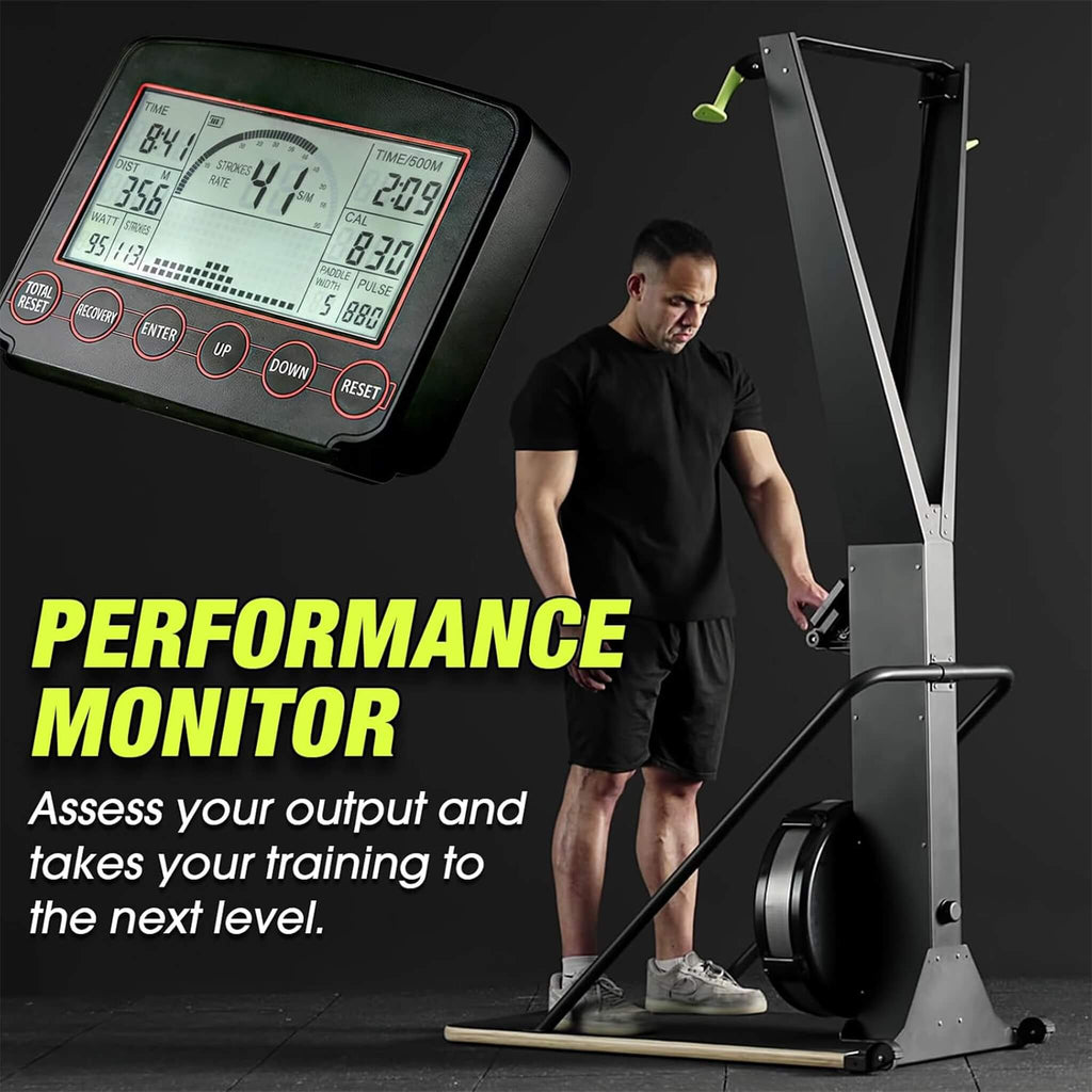 Máquina de gimnasio de entrenamiento para ejercicios aeróbicos con planeador de esquí de interior Rovix Premium (SAK19564)