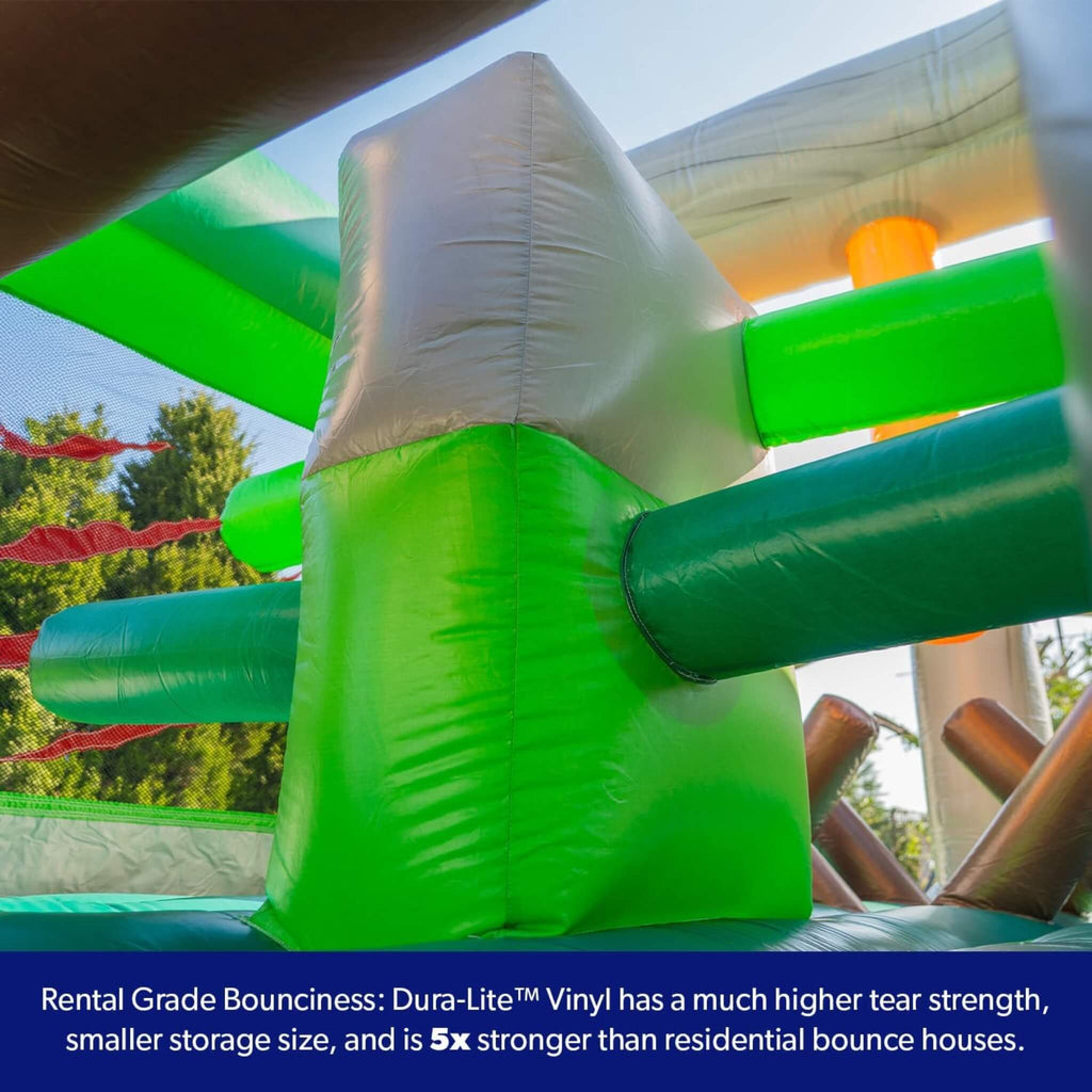 Pista de obstáculos inflable de dinosaurio de 20 pies con soplador (SAK90817)