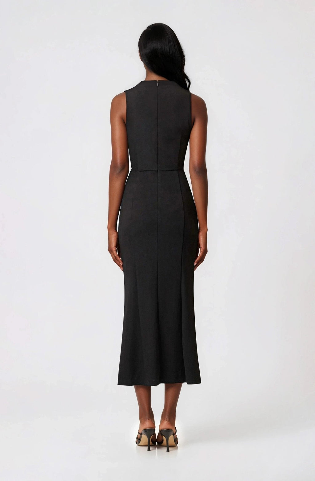 Jamie Midi Dress – Black