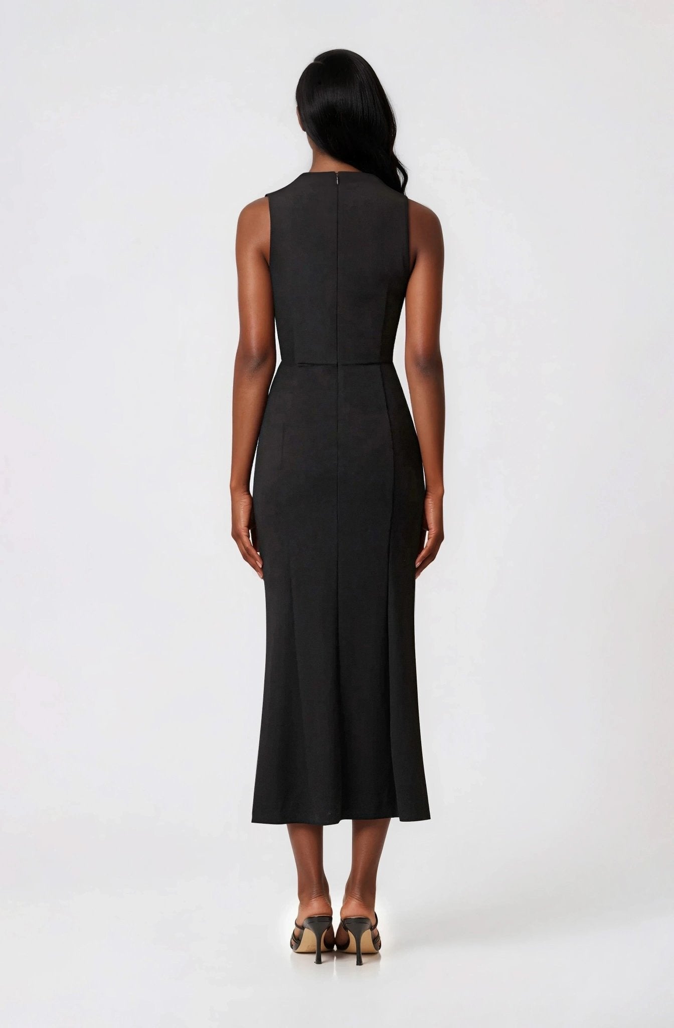 Jamie Midi Dress – Black