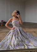 Vestido Jacquard sin Tirantes Anastelle