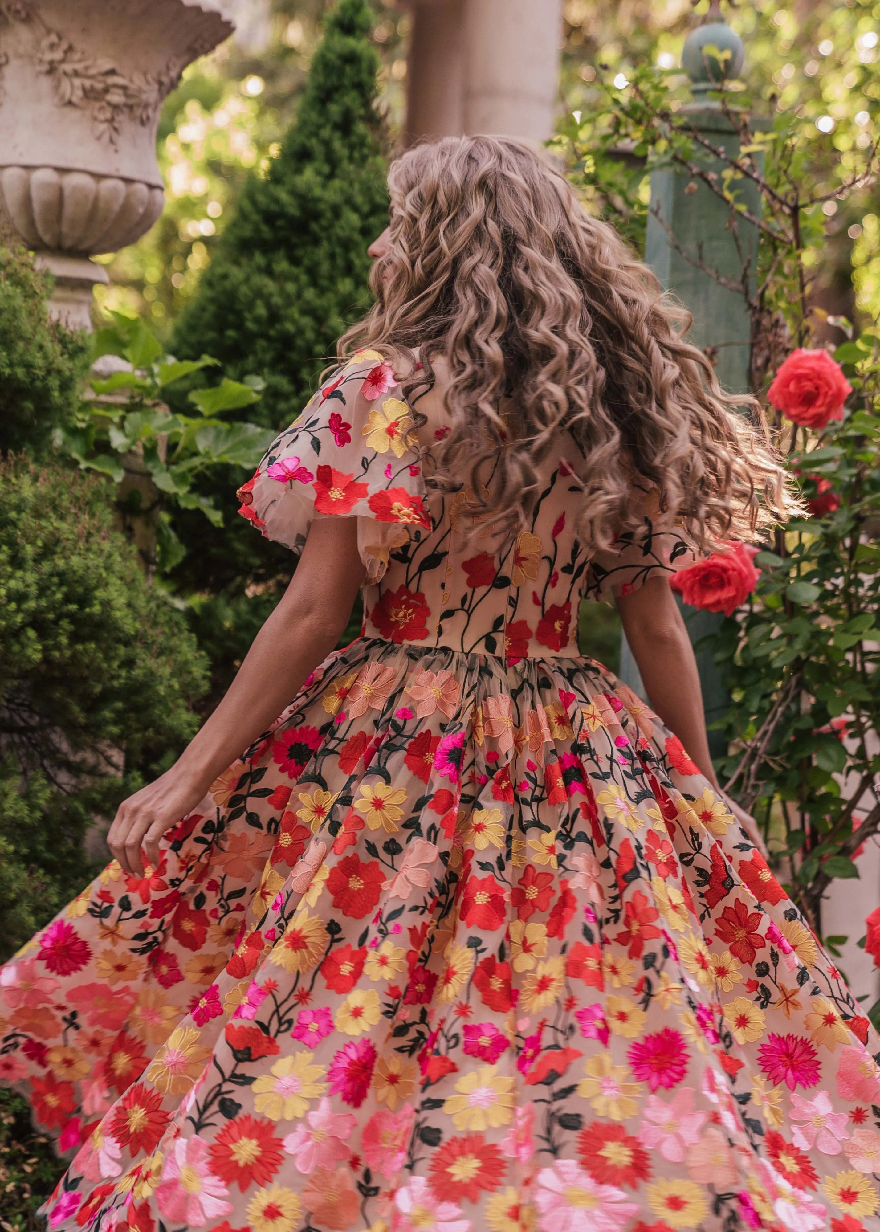 Vestido de jardín inglés