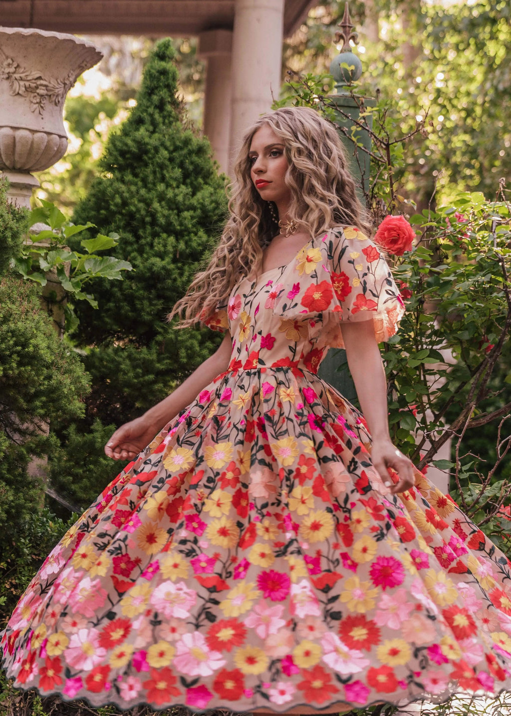 Vestido de jardín inglés