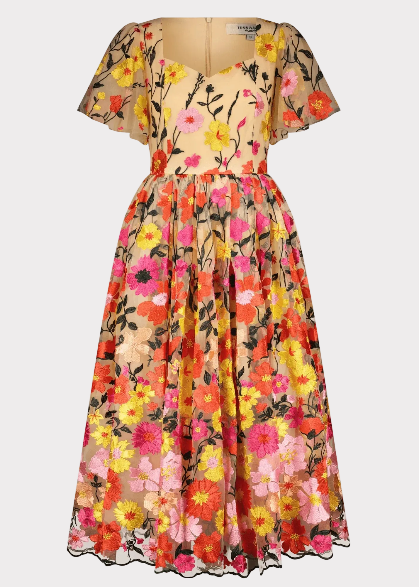 Vestido de jardín inglés