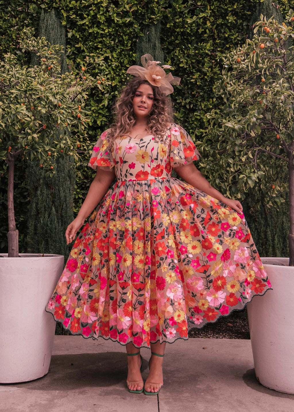Vestido de jardín inglés