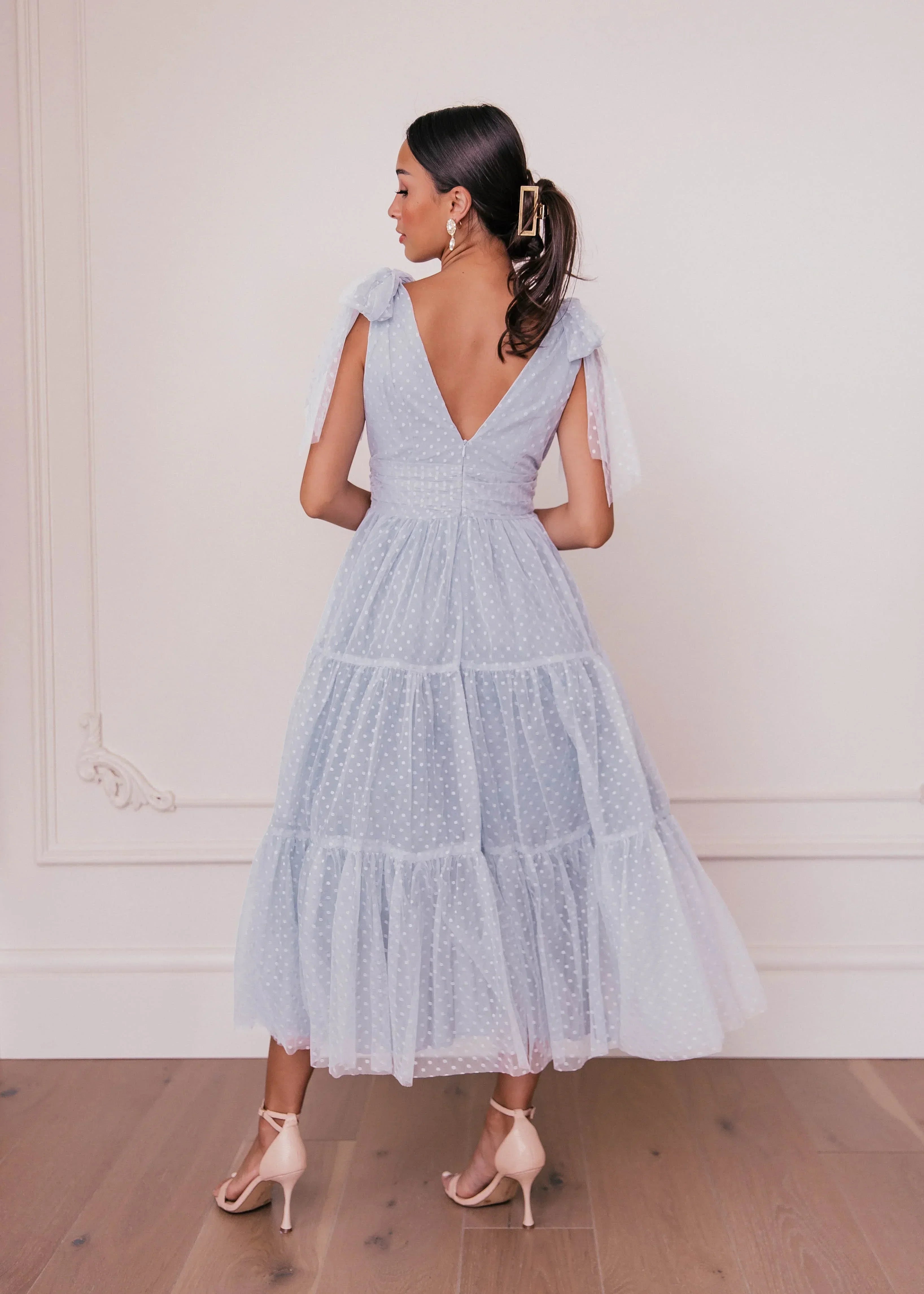 Vestido Jeanne Azul Polvoriento