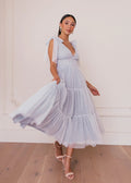 Vestido Jeanne Azul Polvoriento