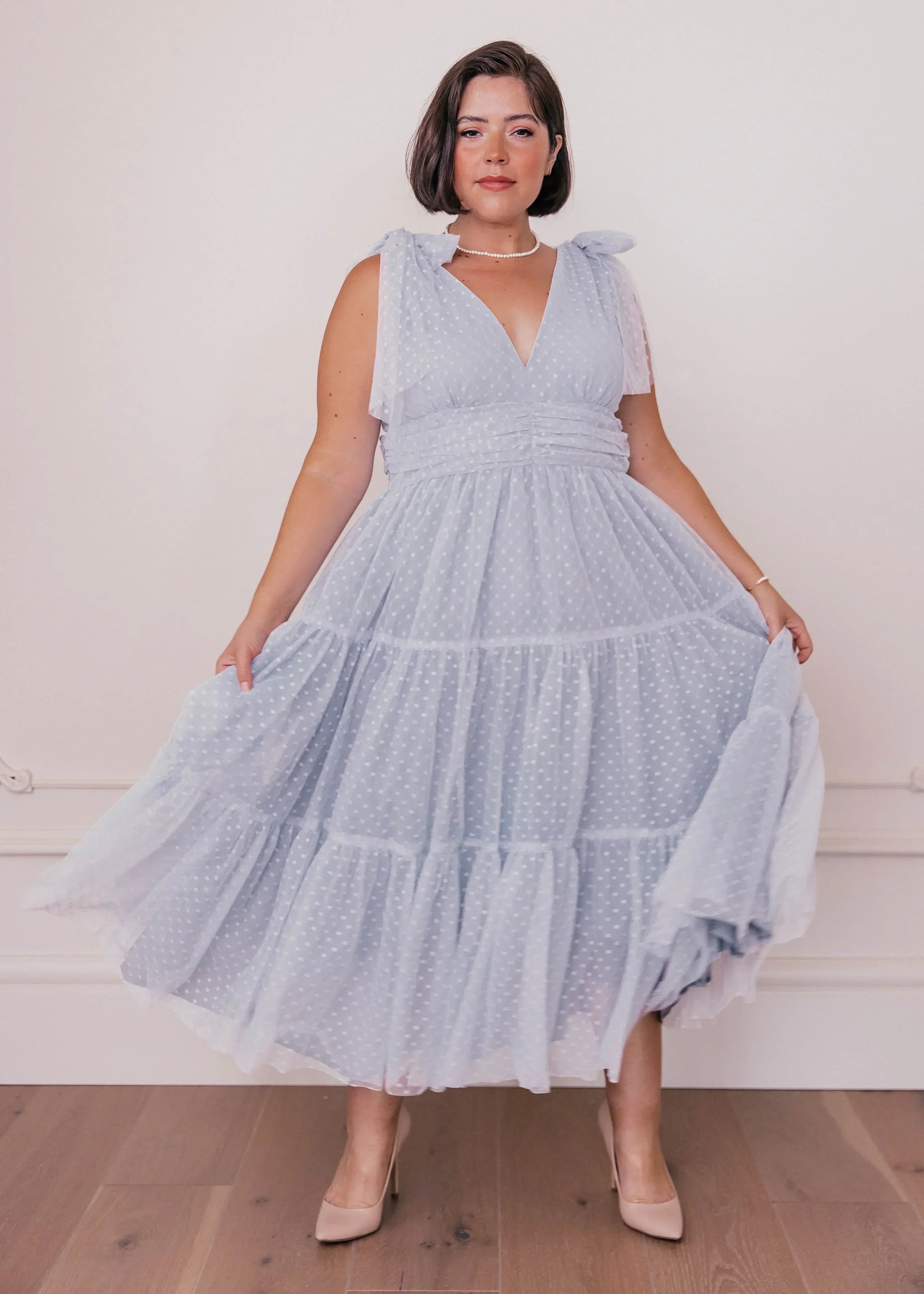 Vestido Jeanne Azul Polvoriento