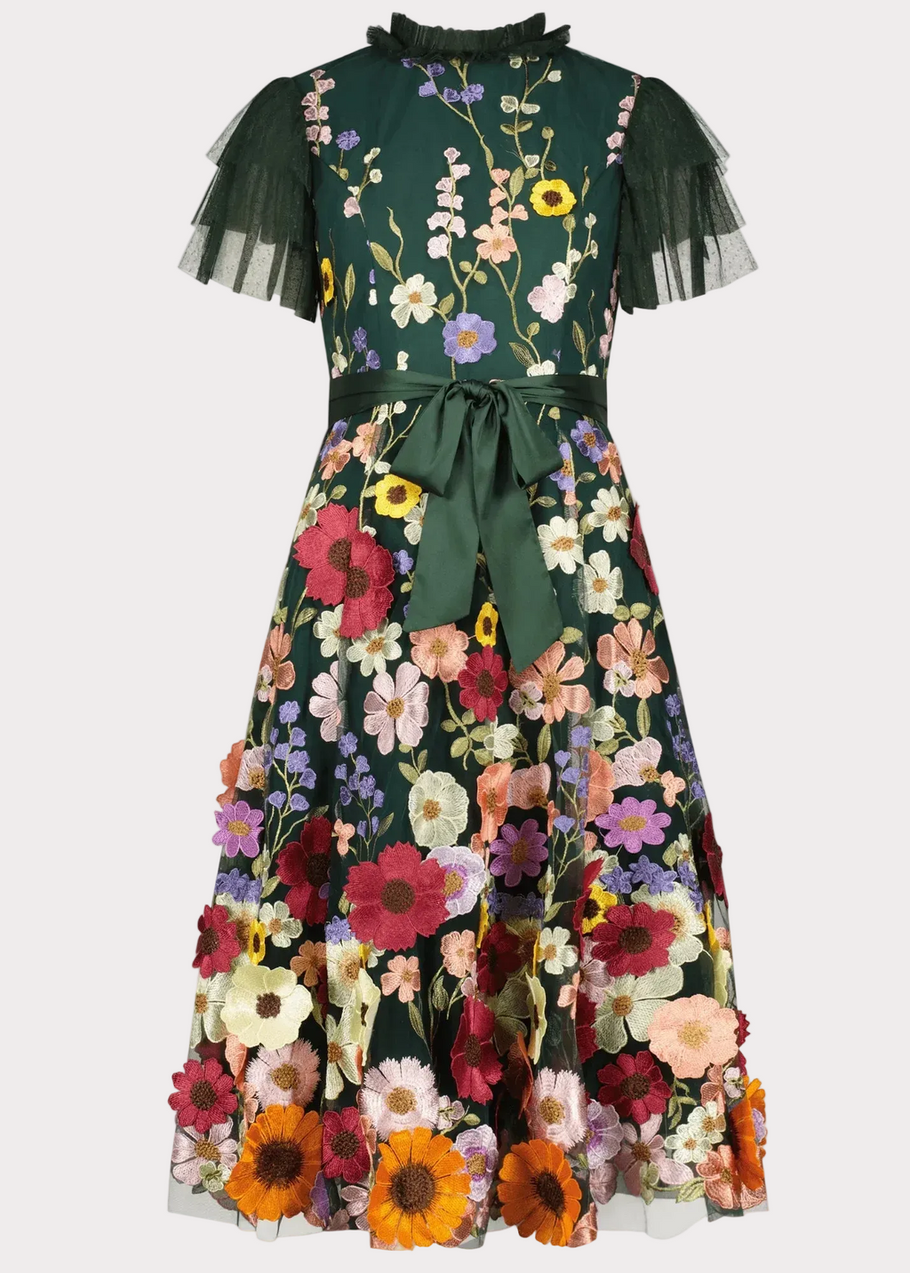 Vestido Jubileo Verde hoja