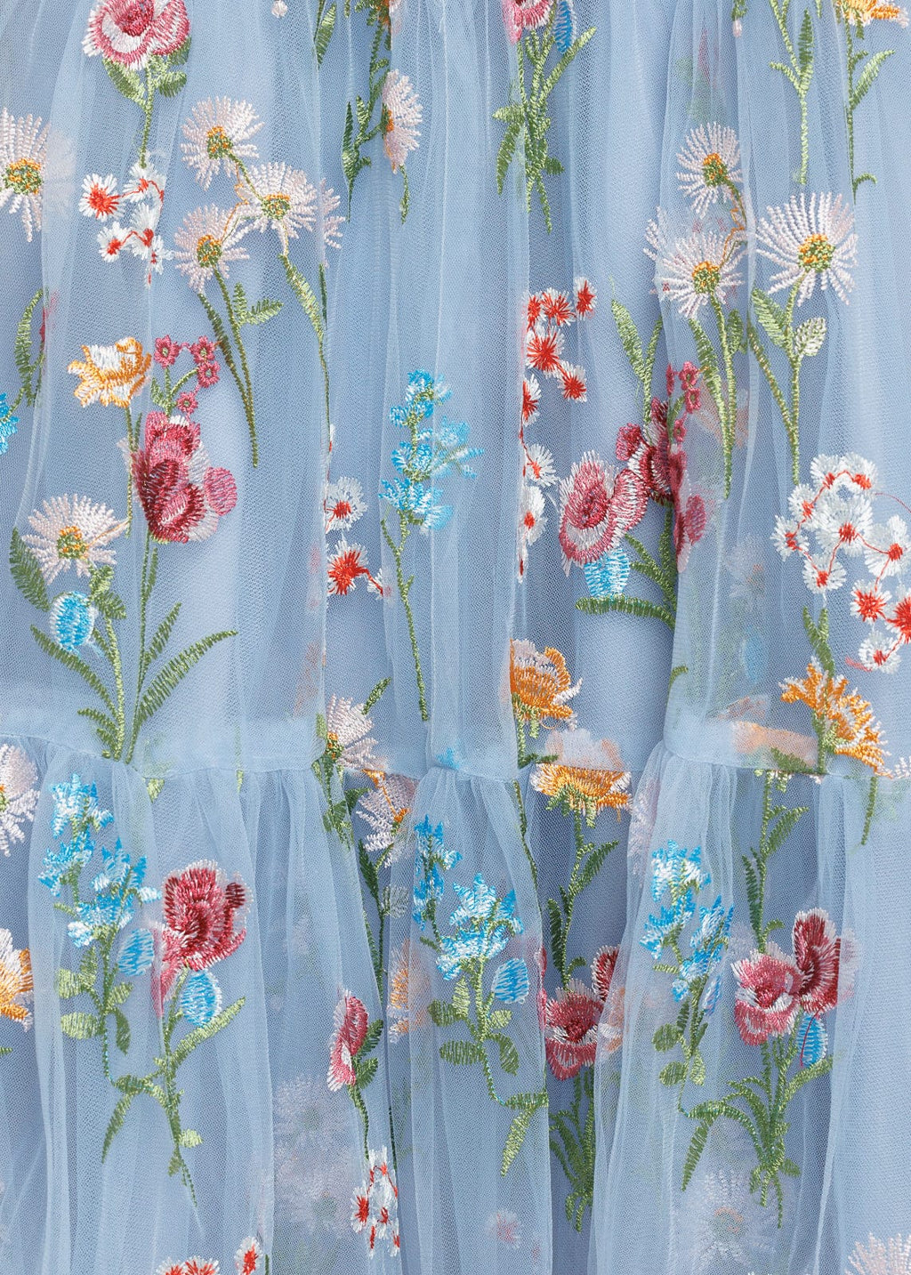 Vestido midi floral Margaret azul