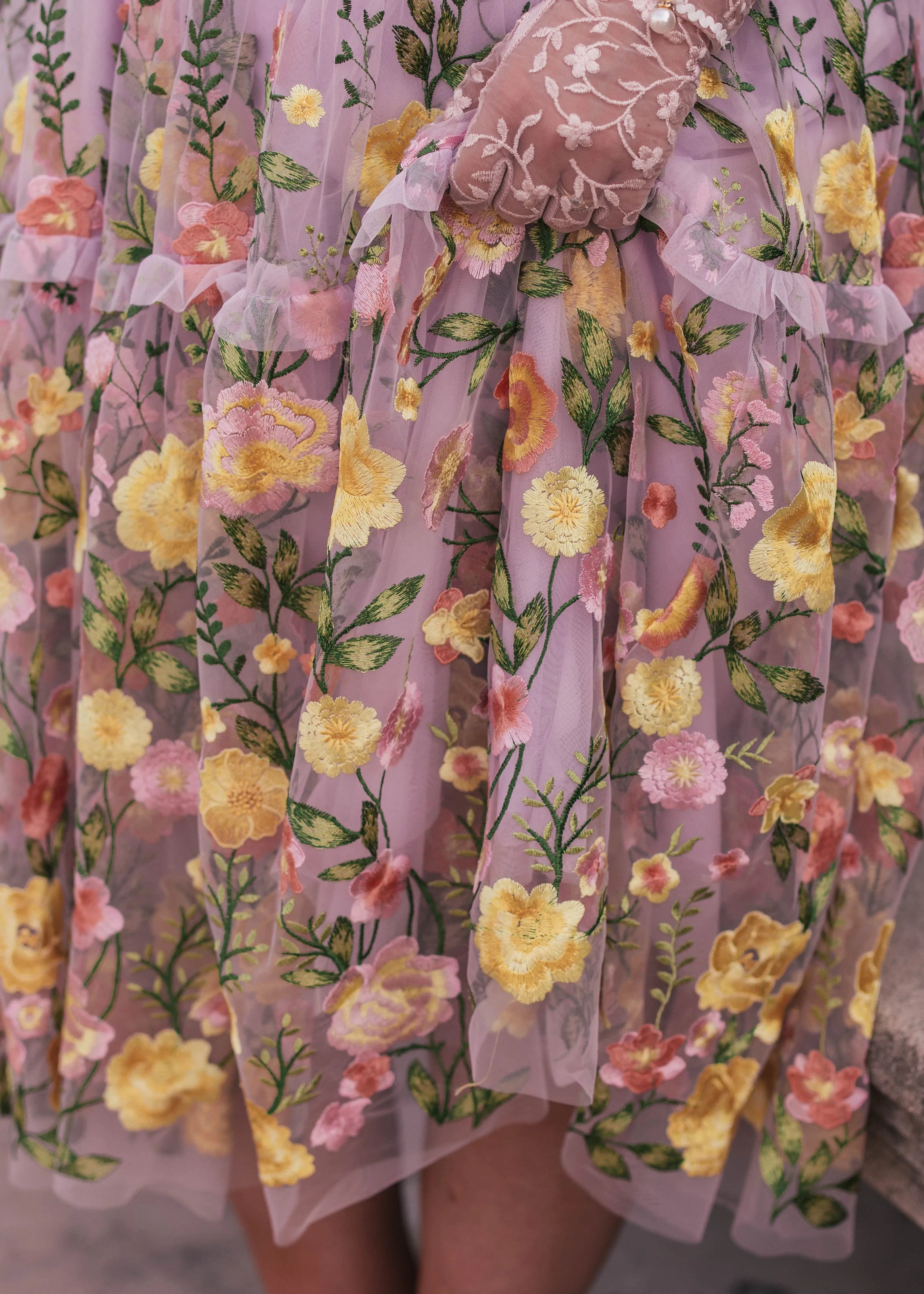 Vestido Rosa Midi - Lavanda