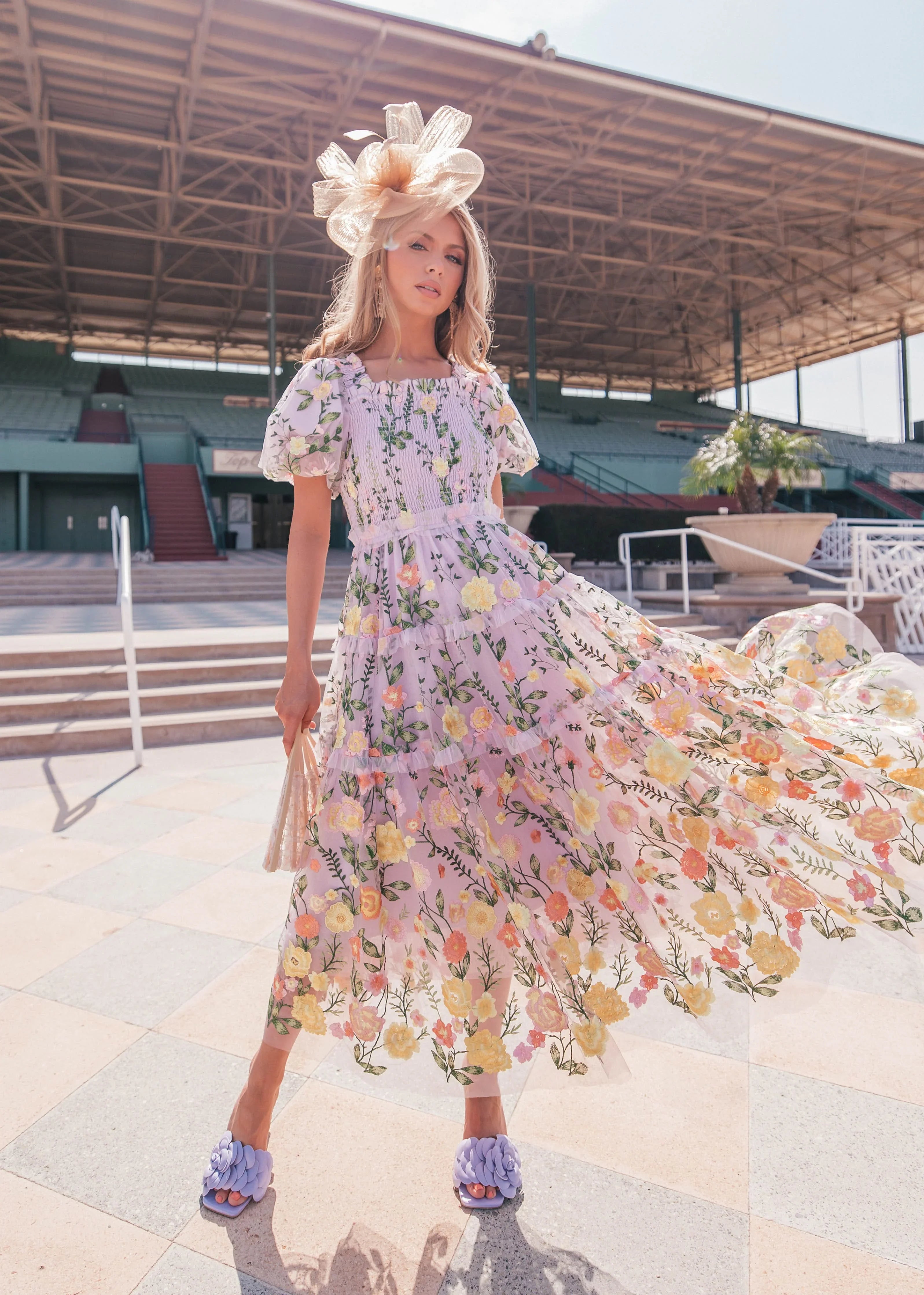 Vestido Rosa Midi - Lavanda
