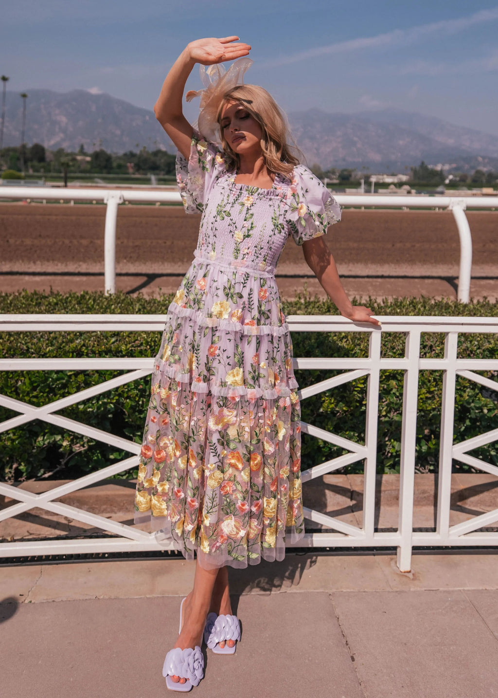 Vestido Rosa Midi - Lavanda