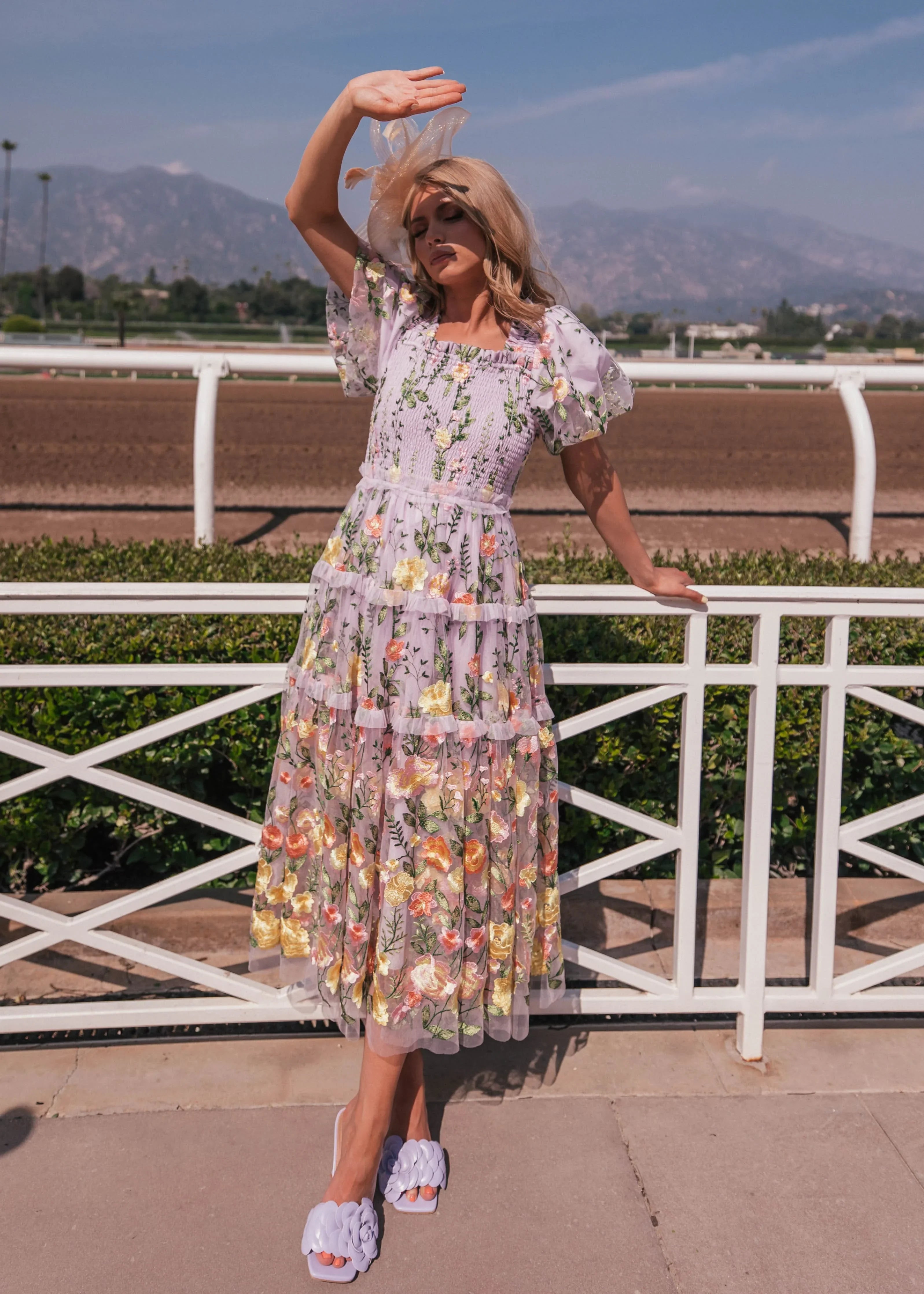 Vestido Rosa Midi - Lavanda
