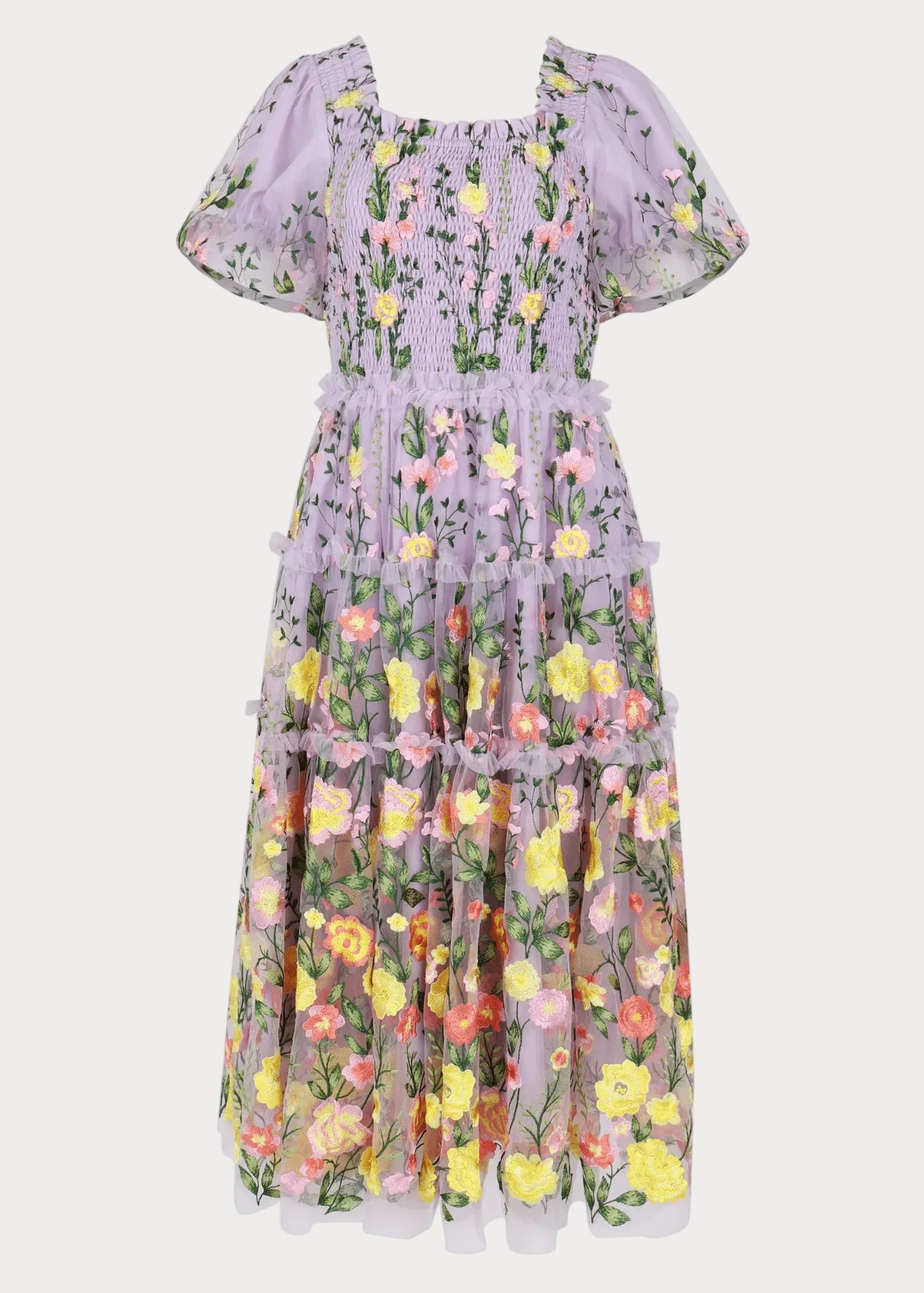 Vestido Rosa Midi - Lavanda