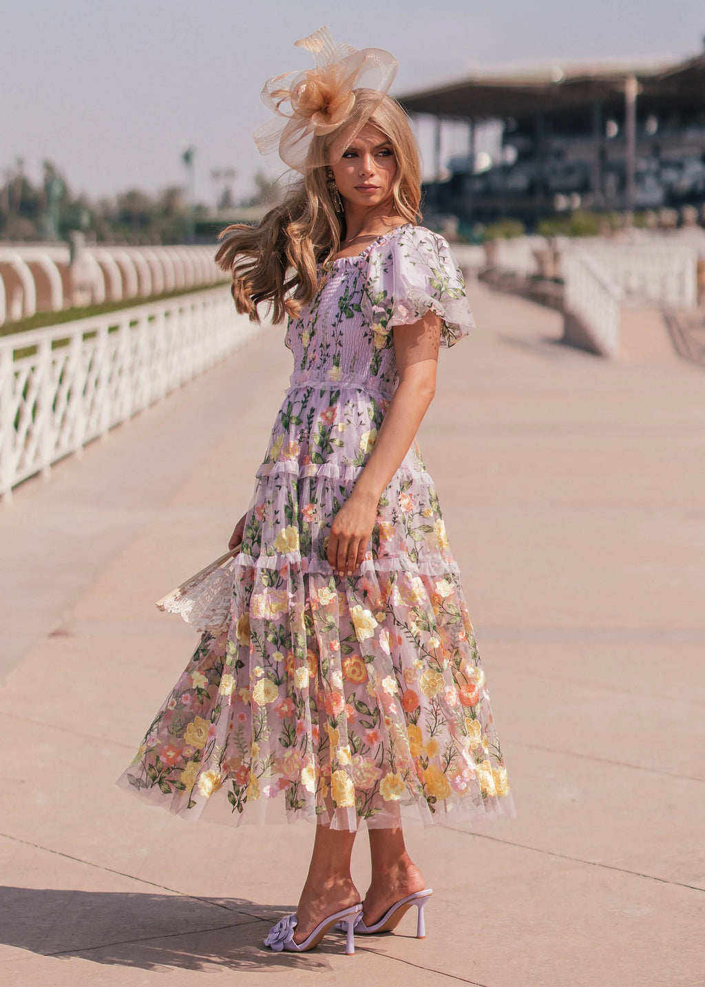 Vestido Rosa Midi - Lavanda