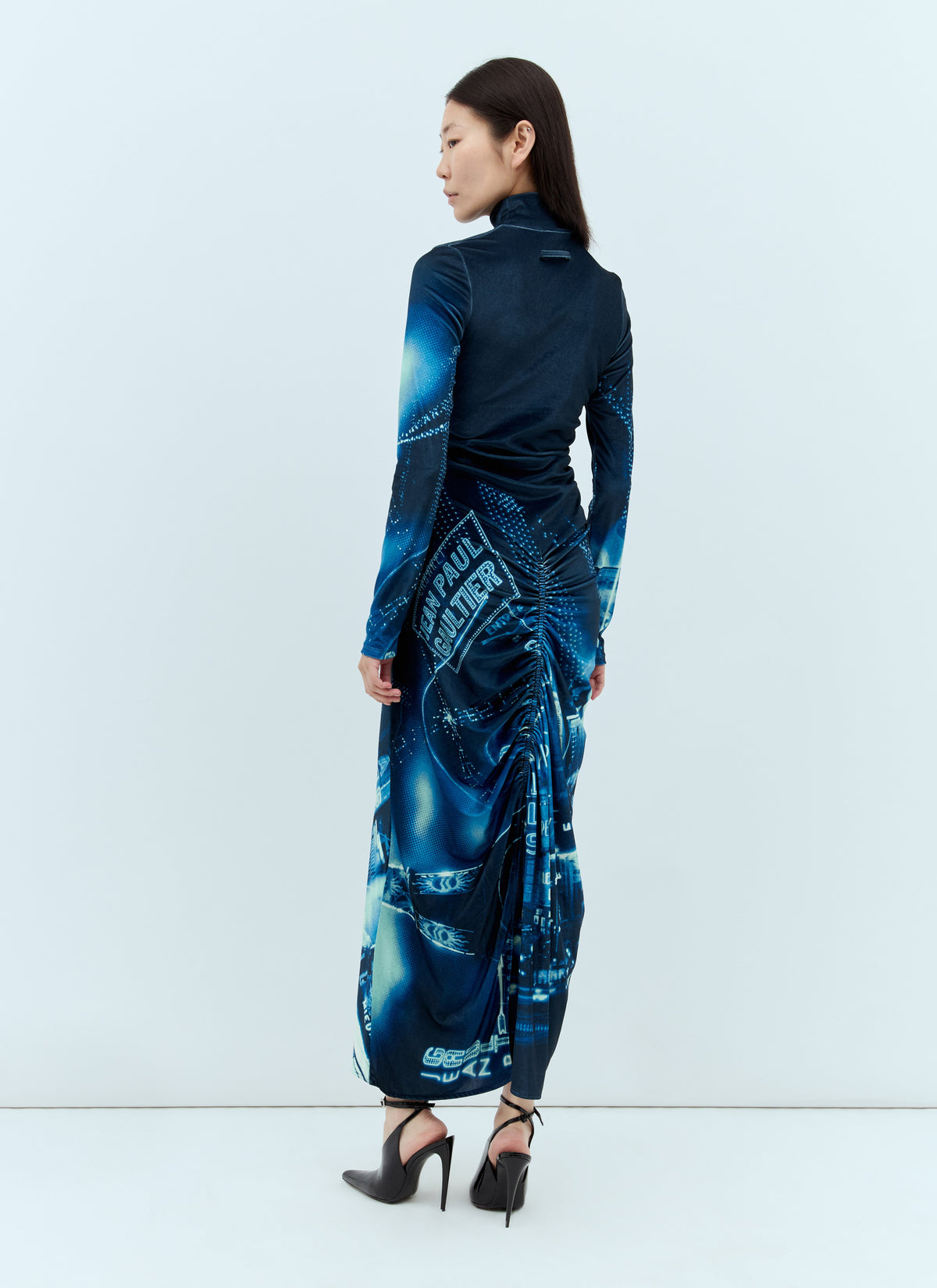 Jean Paul Gaultier Women Pigalle Gathered Velvet Dress
