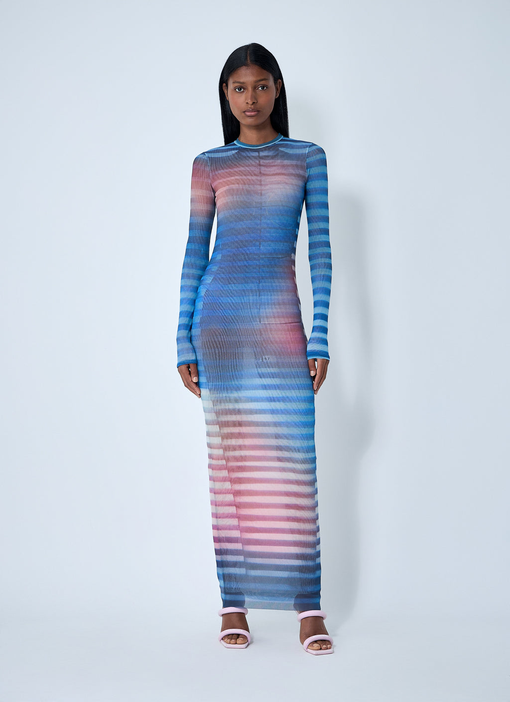 Jean Paul Gaultier Women Air Mesh Maxi Dress