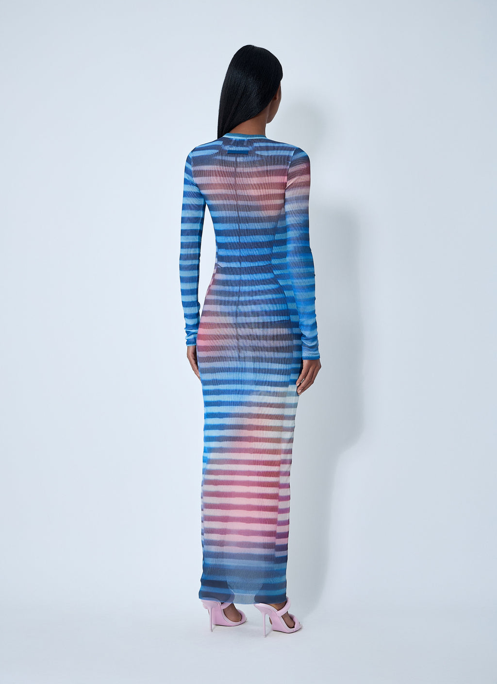 Jean Paul Gaultier Women Air Mesh Maxi Dress