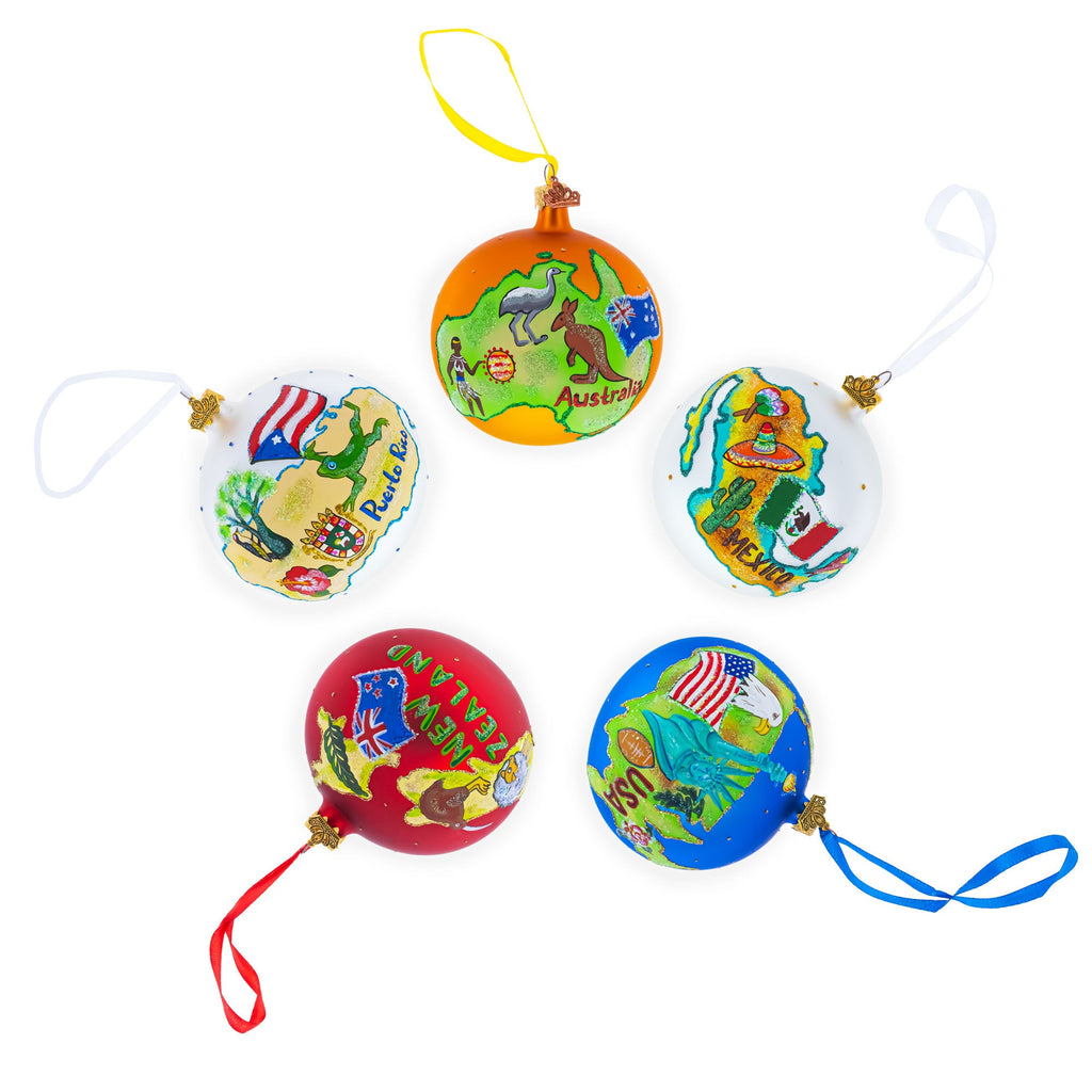 Kaleici Center of Antalya, Turkey Glass Ball Christmas Ornament 4 Inches