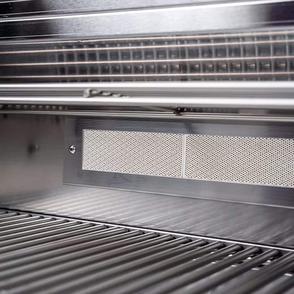 KoKoMo Grills Isla de barbacoa Mini Maui de 6 pies con luces LED, barbacoa integrada y refrigerador [hecho a pedido] (SAK53828)
