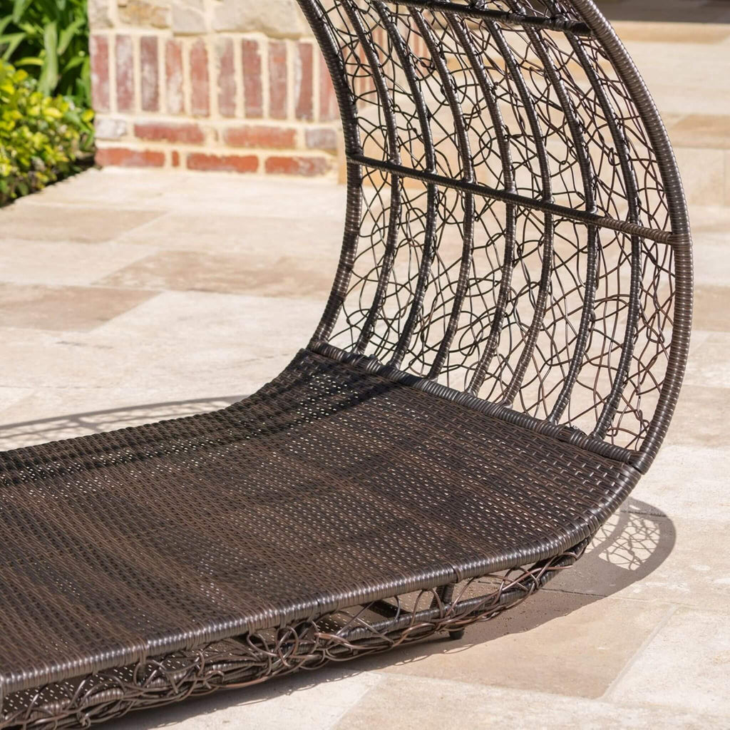 Tumbona de exterior Alora Large Abigal para 2 personas con estructura de aluminio y cojines (SAK23942)