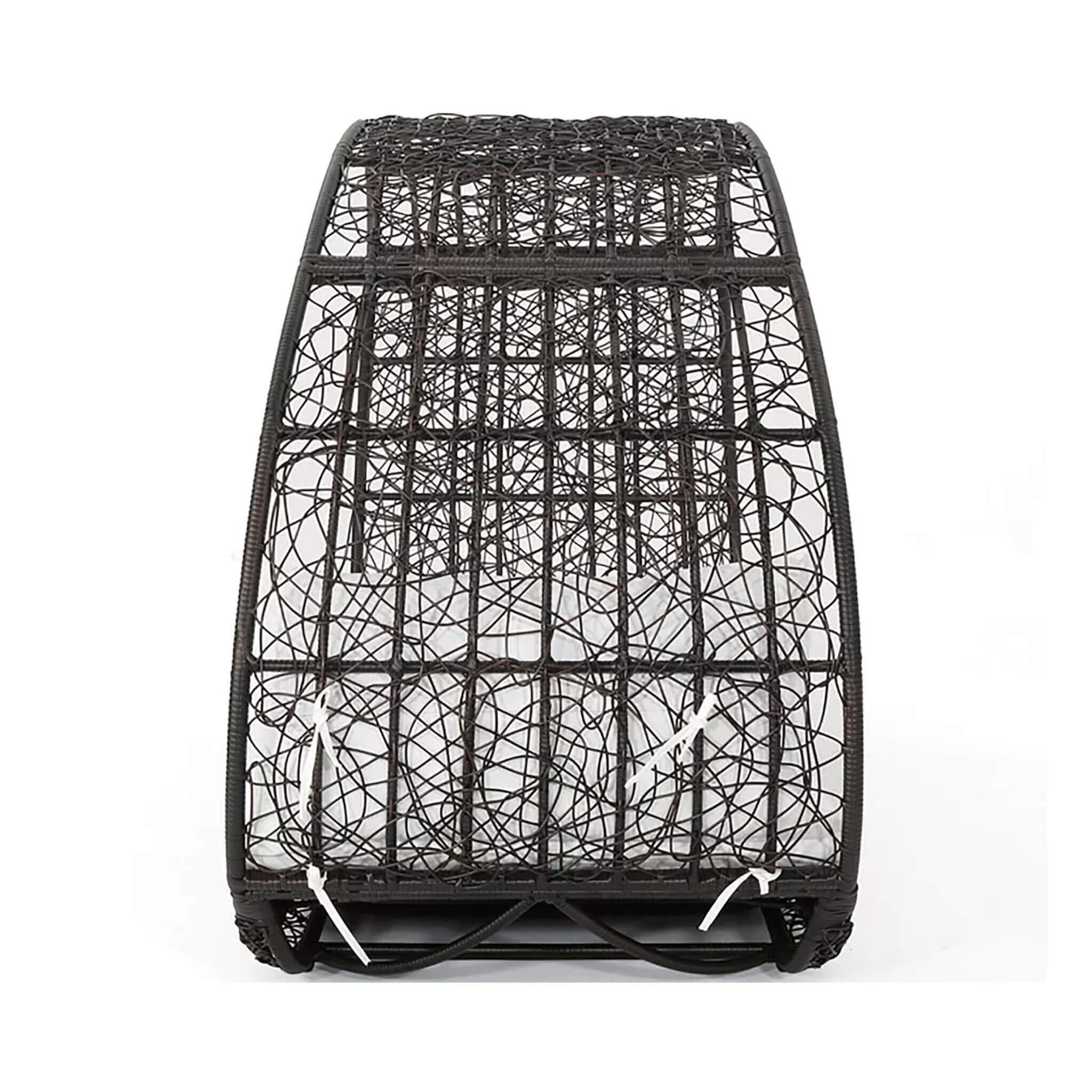 Tumbona de exterior Alora Large Abigal para 2 personas con estructura de aluminio y cojines (SAK23942)