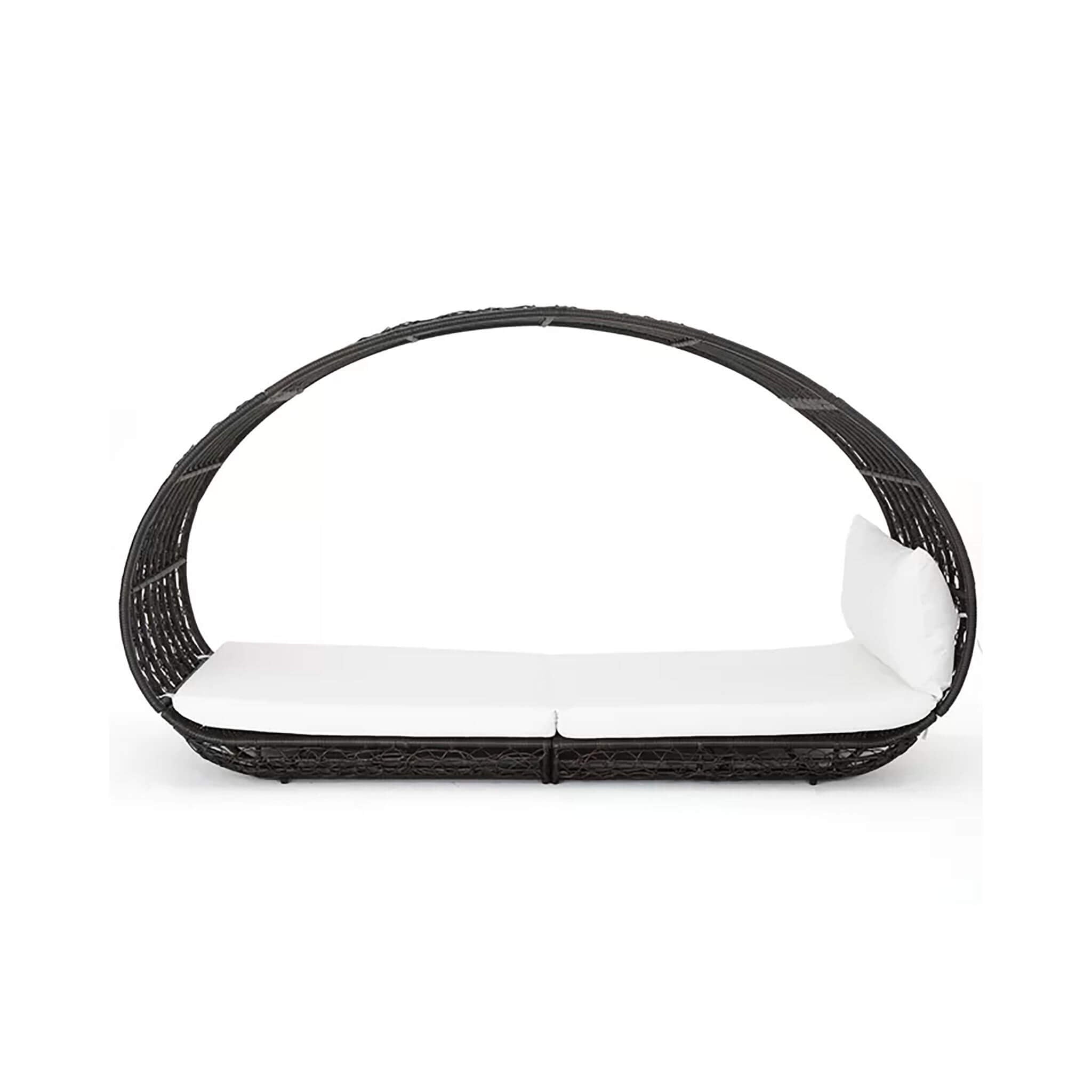 Tumbona de exterior Alora Large Abigal para 2 personas con estructura de aluminio y cojines (SAK23942)