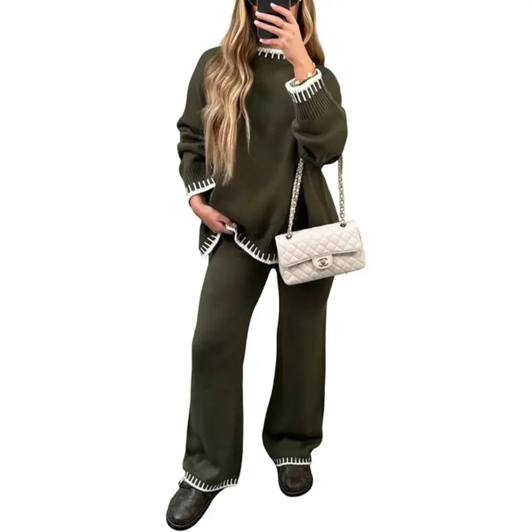 LÁVINE™ Women Two Piece Suit – Elegant Warm Tailored Set