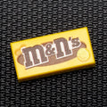 M&N's (Peanut) - B3 Customs® Printed 1x2 Tile made using LEGO part