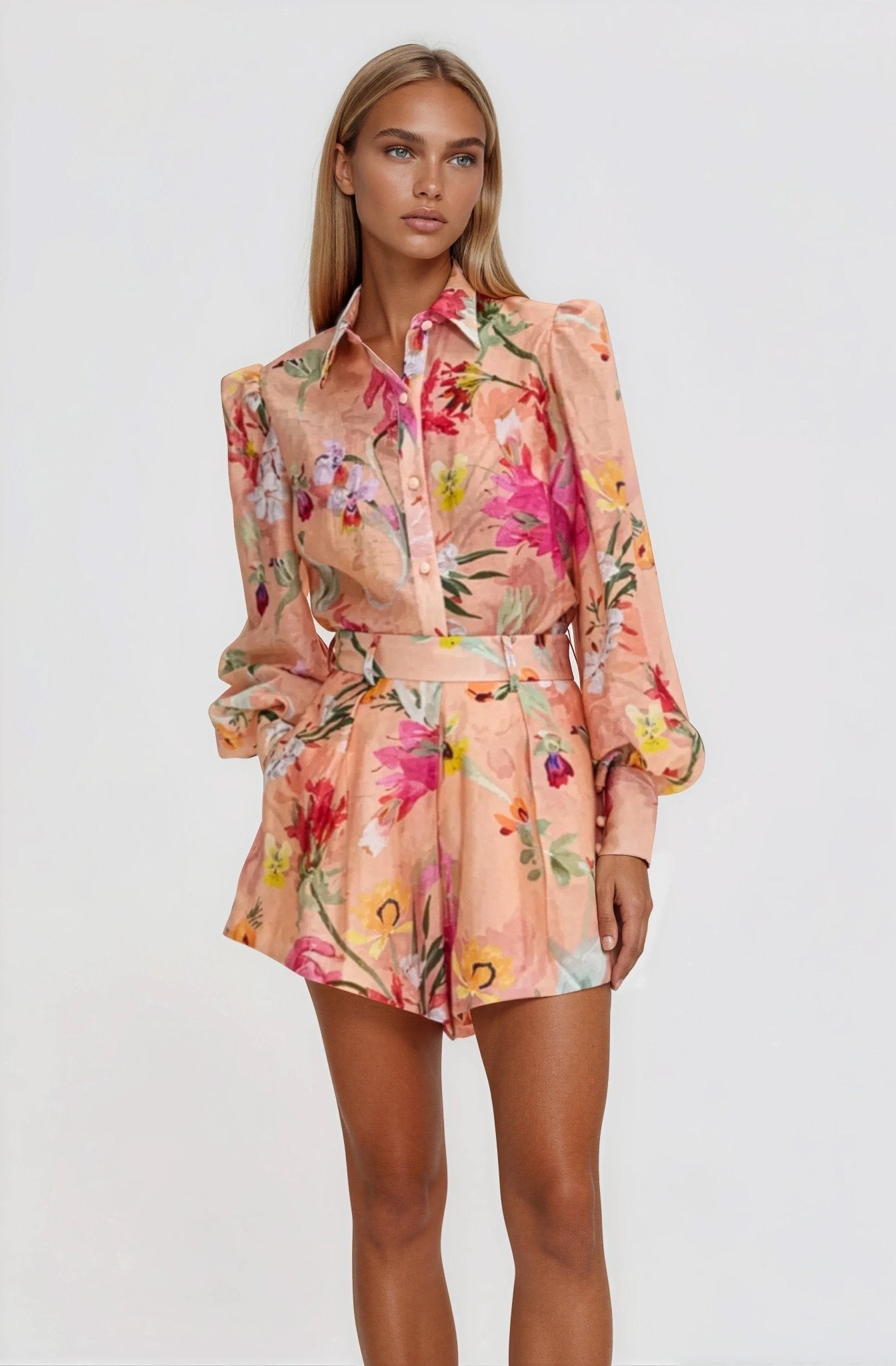 Lily Flower Shirt – Orange