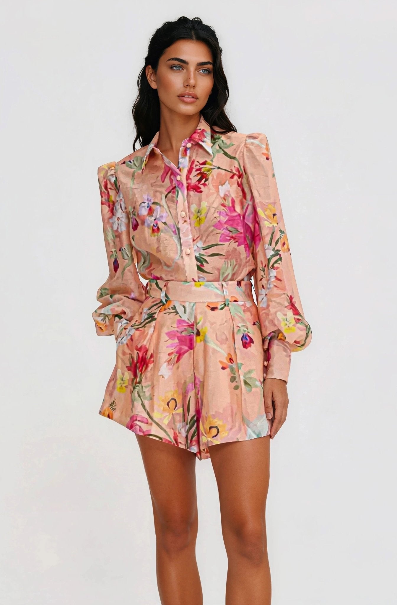 Lily Flower Shirt – Orange