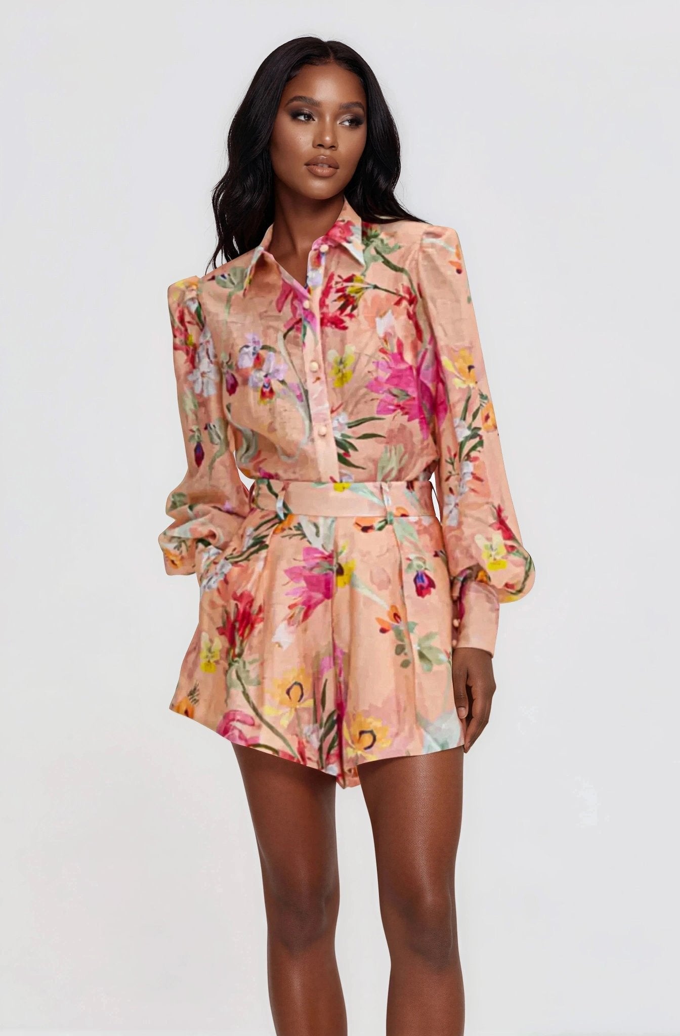 Lily Flower Shirt – Orange
