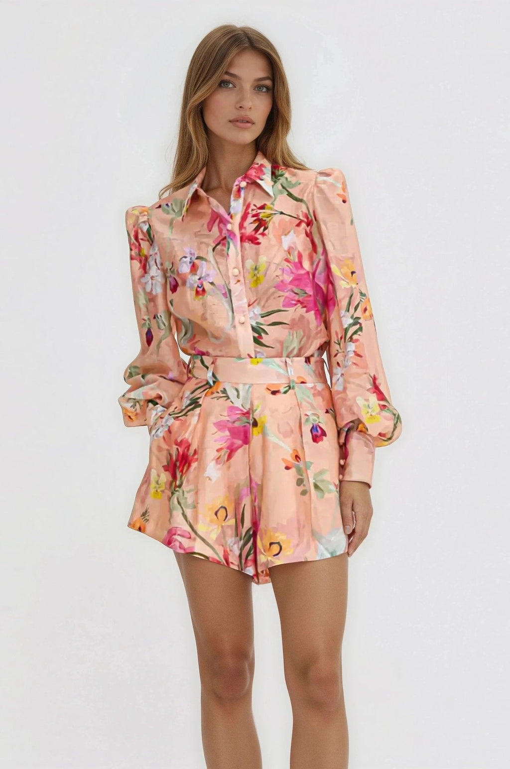 Lily Flower Shirt – Orange