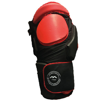 Faja Mercian Evolution 1 negra/roja con sobrepantalón