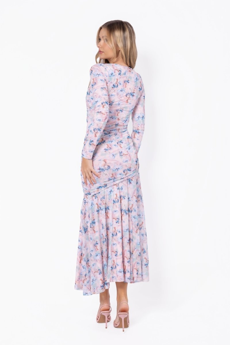 Miri Dress (Light Pink Flower)