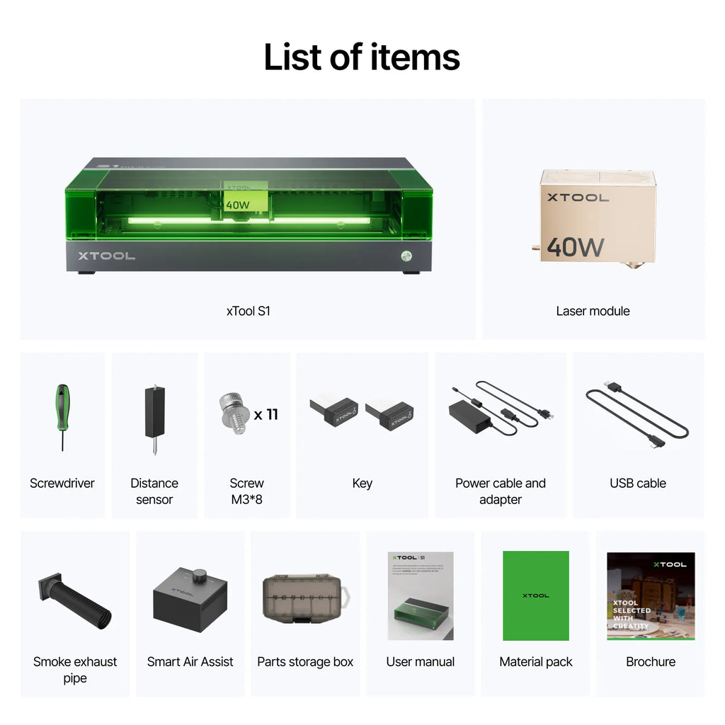 xTool S1 geschlossener Diodenlaser-Cutter