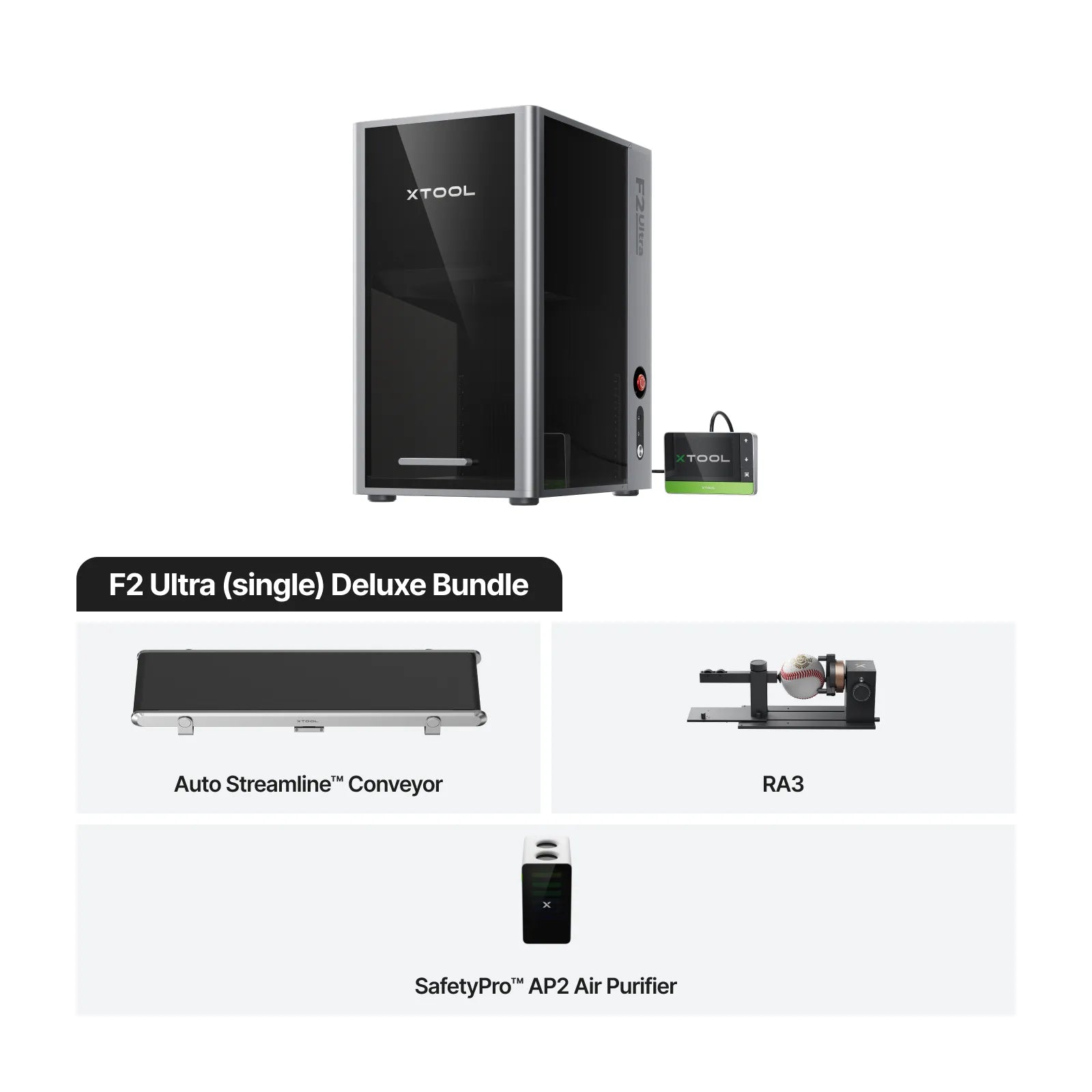 Grabadora Láser Dual xTool F2 Ultra 60W MOPA y Diodo 40W